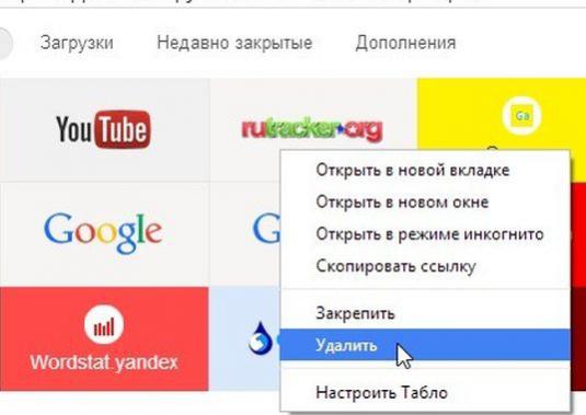 Hoe bladwijzers in Yandex verwijderen?